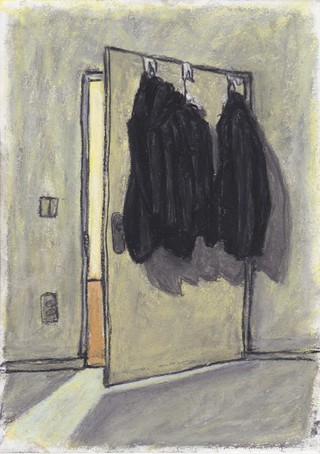 untitled, 2024, pastell on paper, 30 x 21 cm